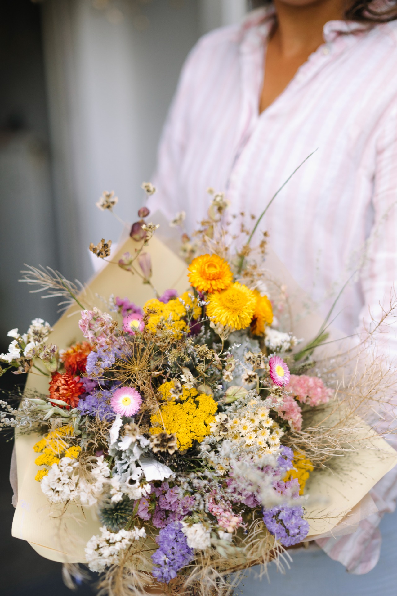 Kytice ze sušených květin malá